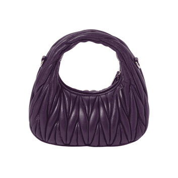 Miu Miu Bag | Wander matelassé nappa leather hobo - "Voilet"