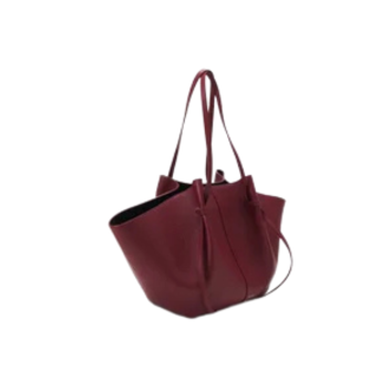 Polène Bag | Cyme in a burgundy/ebony