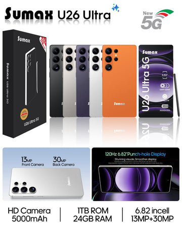 U26 Ultra Smartphone – 24 GB RAM | 1TB Storage | Dual SIM & Android OS