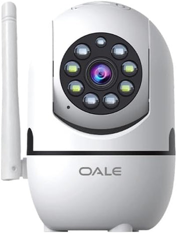iHome 05 WiFi Security Camera – 1080P FHD, 355° Pan View, Night Vision, Motion Detection & Two-Way Audio