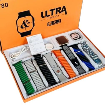 Ultra RB01, 7 In1 Multi Strap Smart Watch Fitness Goals Activity Change Straps