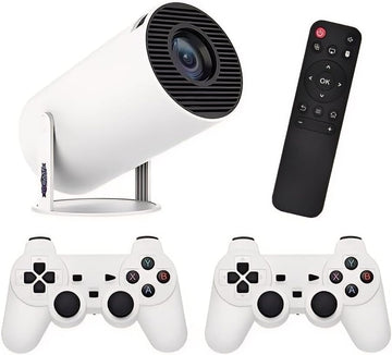 Game Projector 2-in-1 Professional Chip, Portable Projector with Wireless Controller