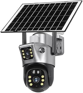 8 K Premium Solar Camera – IP66, Dual Screen,8MP