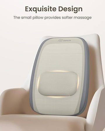 Snailax Shiatsu Neck & Back Massager with Heat – Deep Tissue Kneading Massage Cushion for Home & Office