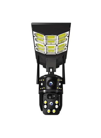 V380 4G Solar Street Light Camera – 4MP Dual Lens, Triple Screen, IP66 Waterproof CCTV Security Camera