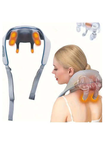 Neck & Shoulder Massager – Deep Kneading Wrap for Tension Relief & Circulation Boost