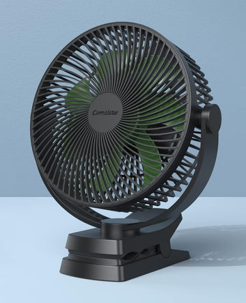 Portable 8.5" Clip Fan – 10,000mAh, USB Rechargeable