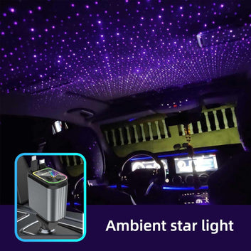 4 in 1 Car Charger, Starry Sky Projector, Retractable Car Charger, USB C Quick Charger, Car Accessories