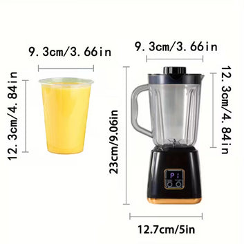Portable Blender – USB Rechargeable Smoothie Maker with Stainless Steel Blades