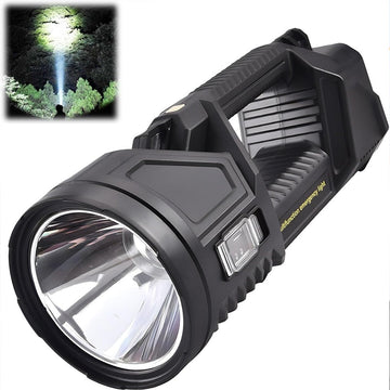 Camping Searchlight LED - Super Bright LED Flashlight Handheld Flashlight Searchlight High Lumens