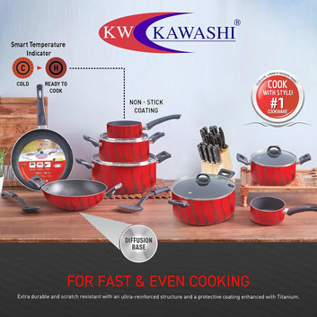 Professional 10-Piece Cookware Set with Tempered Glass Lids – Non-Stick & Easy Clean