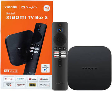 Original Xiaomi Mi Box S 2nd – 4K Ultra HD Streaming Media Player, Google TV & Assistant, Dual-Band WiFi, Remote Included – Black