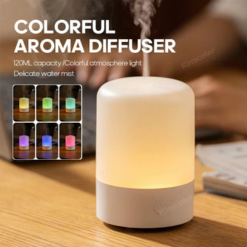 Mini Aroma Diffuser – Ultrasonic Humidifier with RGB Light