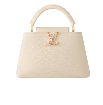 Louis Vuitton Bag | Capucines Nano In Cream Taurillon Leather