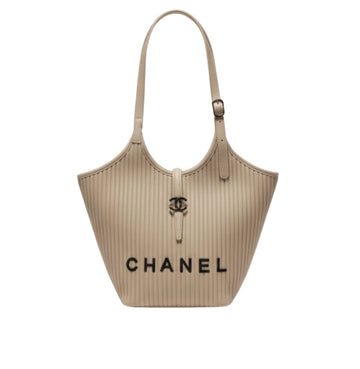 Chanel Bag | Women's With Vertical Ribbing And A Logo Detail