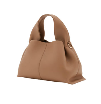 Polène Bag | Numéro Neuf In Textured Taupe Leather