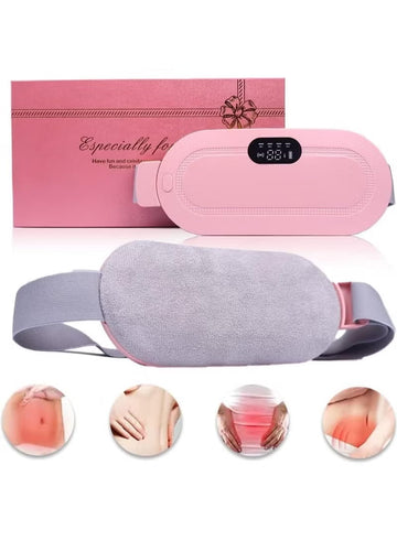 Portable Menstrual Heating Pad for Cramps Relief – Women’s Menstrual Pain Relief Device with 3 Heat Levels & 4 Massage Modes