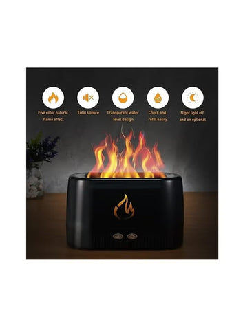 Flame Aroma Diffuser – Mist Atomizer with Auto-Off