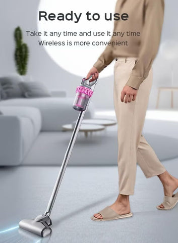 4-in-1 Cordless Vacuum Cleaner – 10,000 Pa Suction + UV Mite Removal + HEPA Filter |
