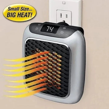 Handy Heater Turbo – Portable Wall-Outlet Ceramic Space Heater with Digital Thermostat & Timer