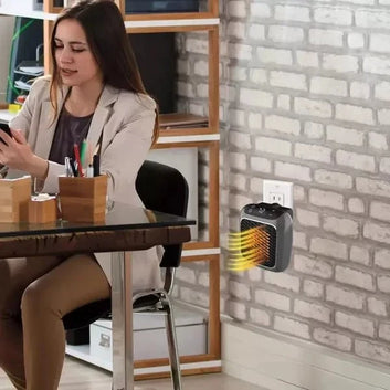 Handy Heater Turbo – Portable Wall-Outlet Ceramic Space Heater with Digital Thermostat & Timer