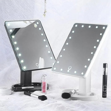Large LED Bathroom Mirror – Wall-Mounted Smart Vanity Mirror with Anti-Fog & Dimmable Touch Control