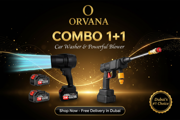 COMBO 1+1: Professional Cordless Car Washer & Powerful Leaf Blower