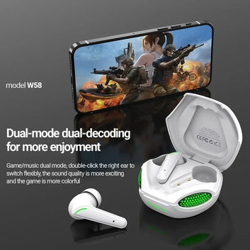 TWS Wireless Gaming Headset – Low-Latency Sound & Clear Calls