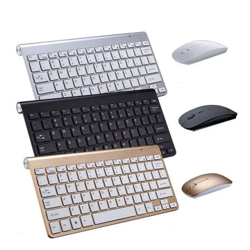 Ultra-Slim Wireless Keyboard & Mouse Combo – Rechargeable Set